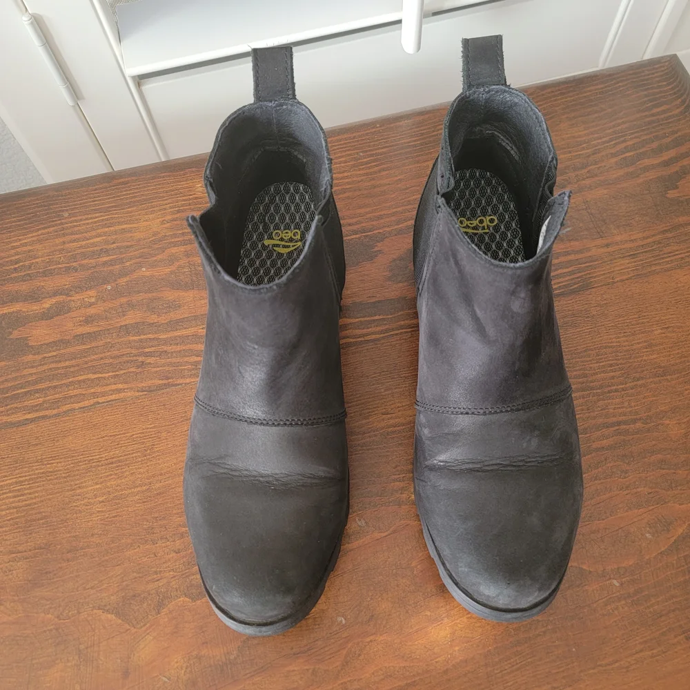 Black Leather Men's Shoes